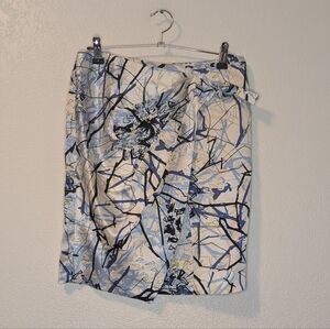 Poleci Sample Skirt in Light Blue and White